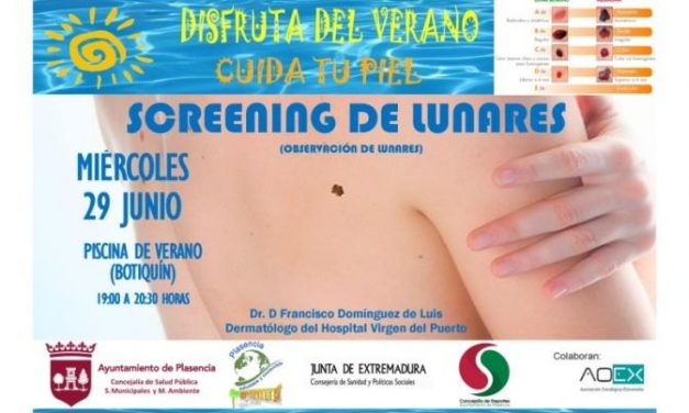La piscina municipal de Plasencia lanza de nuevo una campaña de prevención contra el cáncer de piel