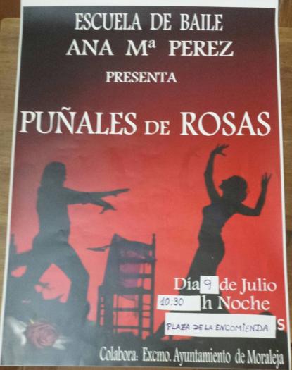 La escuela de baile de Ana María Pérez presentará este sábado su espectáculo  “Puñales de Rosas”