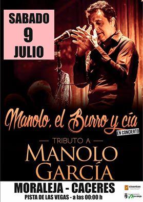La pista de Las Vegas de Moraleja acogerá en la noche de este sábado un tributo al cantante Manolo García