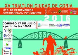 El consistorio de Coria anima a la ciudadanía a asistir al Campeonato de Extremadura de Triatlón este domingo