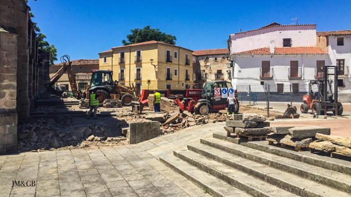 Continúa avanzando la primera fase de las obras de rehabilitación de la Catedral de Coria