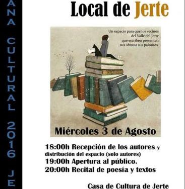 La localidad de Jerte celebra este miércoles la I Feria del Libro Local con autores del Valle del Jerte