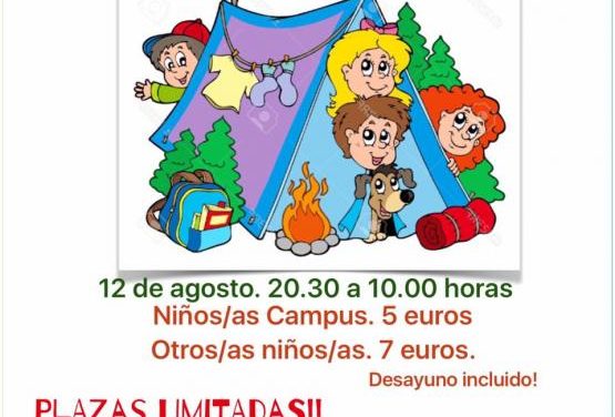 El municipio de Moraleja acogerá el día 12 una acampada nocturna para los más pequeños