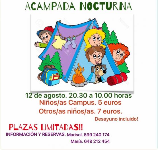 El municipio de Moraleja acogerá el día 12 una acampada nocturna para los más pequeños