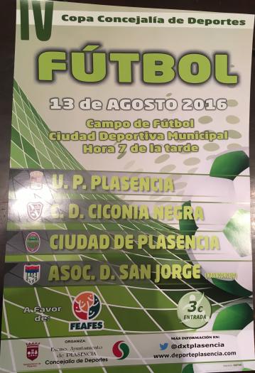 La IV Copa Concejalía de Deportes de Plasencia será el próximo día 13 en la Ciudad Deportiva de la localidad
