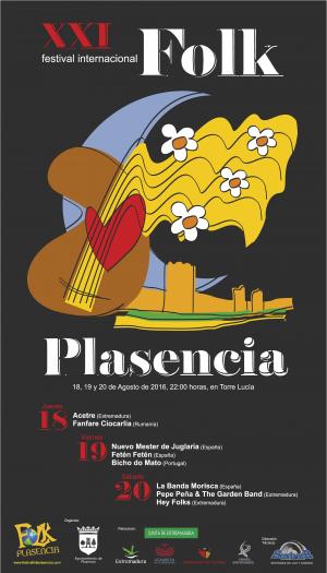 Plasencia acogerá la XXI edición del Festival Internacional Folk el fin de semana del 18 al 20