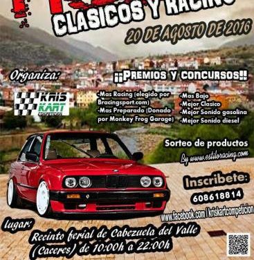 Cabezuela del Valle acogerá la I Concentración de Coches Clásicos y Racing el próximo día 20