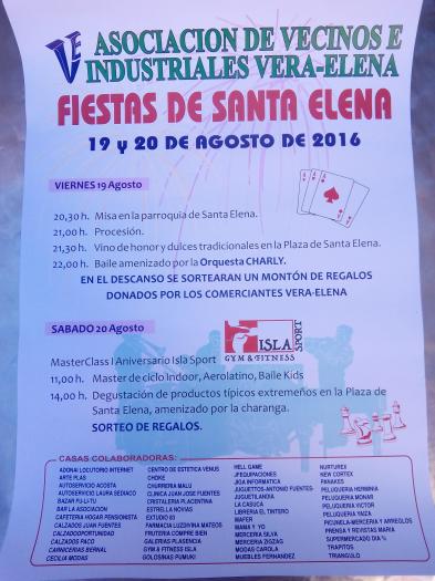La Asociación de Vecinos Vera-Elena de Plasencia organiza la XXIV edición de las Fiestas de Santa Elena