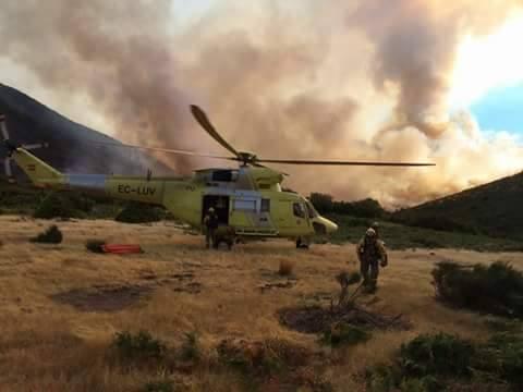 El Infoex da por estabilizado el incendio de la Reserva Natural Garganta de los Infiernos