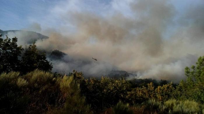 El incendio de Sierra de Gata en el municipio de San Martín de Trevejo se encuentra extinguido