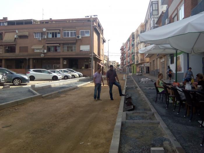 El tercer tramo de las obras de la calle Sor Valentina Mirón de la ciudad de Plasencia se retrasan