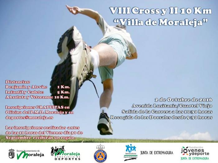 Moraleja prepara ya la celebración del VIII Cross y el II 10 Km que tendrán lugar el día 2 de octubre