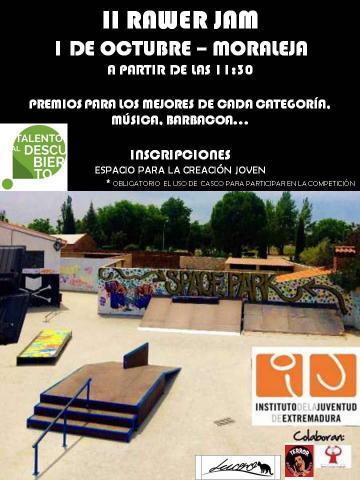 La pista de skate de Moraleja será el escenario de la II Rawer Jam organizada por el Espacio Joven