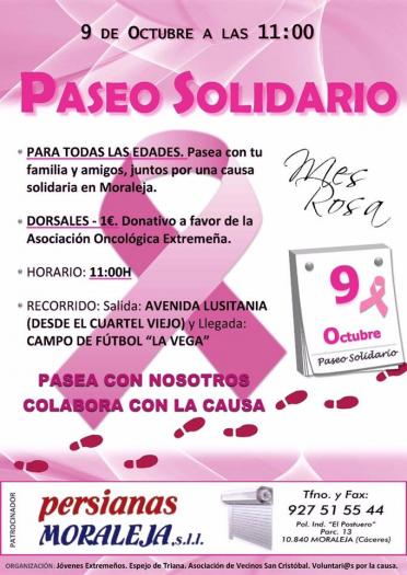 Ceclavín y Valverde del Fresno acogerán este fin de semana dos galas solidarias del Mes Rosa de Moraleja
