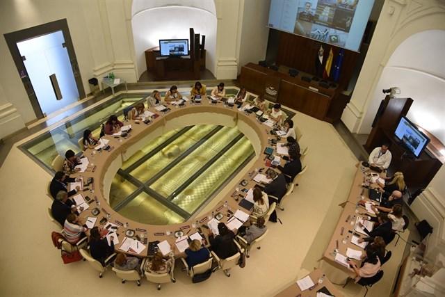 La Asamblea de Extremadura abordó esta semana la reunión  de la lucha por la igualdad de género