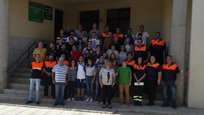 Miembros de Protección Civil de Moraleja participan en unas Jornadas de Formación Básica para este colectivo