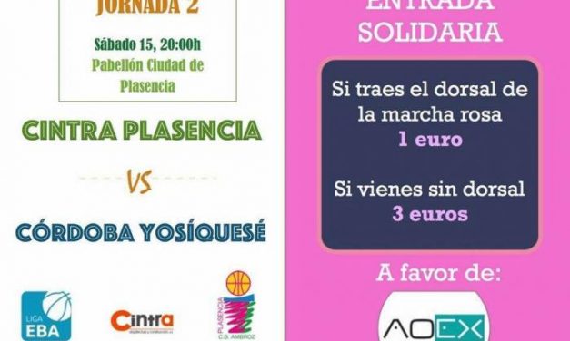 El Cintra Plasencia jugará este sábado un partido a favor de la Asociación  Oncología de Extremadura