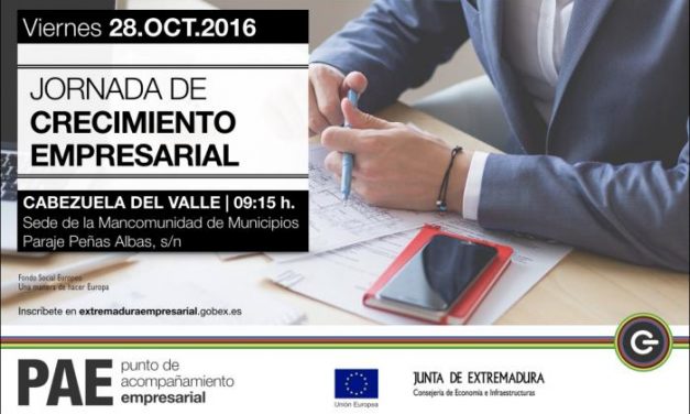 La localidad de Cabezuela del Valle acogerá este viernes las Jornadas de Crecimiento Empresarial