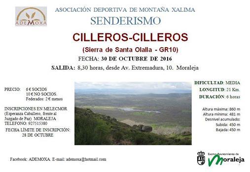 Ademoxa celebrará este domingo la ruta senderista por la Sierra de Santa Olalla de Cilleros
