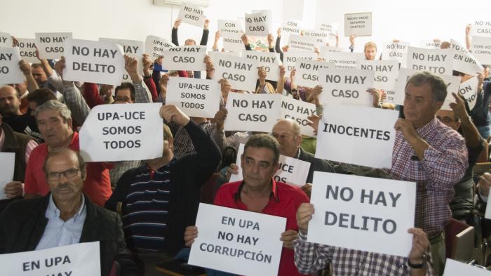 Los afiliados de UPA-UCE piden la «liberación inmediata» de los dirigentes detenidos por el caso «Tellus»