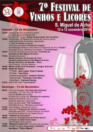 Idanha-a-Nova espera recibir unas 4.000 personas en el Festival de Vinos y Licores de San Miguel de Acha