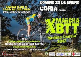 La X marcha BTT «Medina Cauria» tendrá lugar el próximo 29 de enero con un recorrido de 45 kilómetros