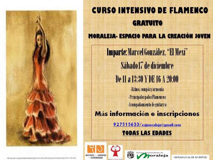 El Espacio para la Creación Joven de Moraleja acogerá un curso de flamenco gratuito este sábado