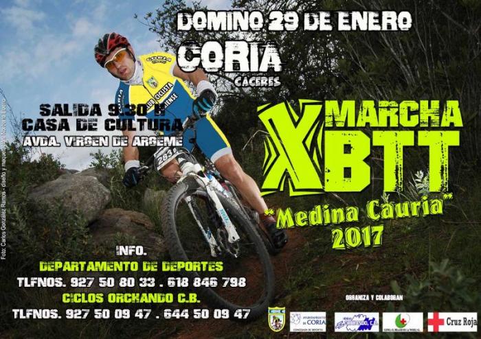 El departamento de Deportes de Coria abre el plazo de inscripción en la X Marcha BTT «Medina Cauria»