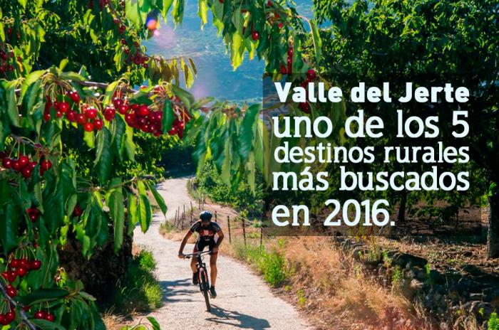 El Valle del Jerte se convierte en el quinto destino rural más buscado durante el año 2016