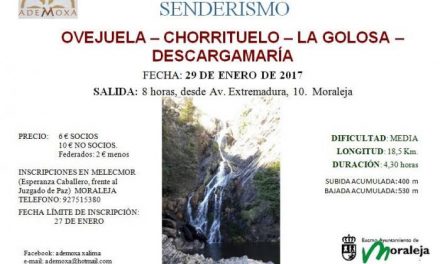 Sierra de Gata y Las Hurdes serán el escenario de la ruta organizada por Ademoxa para este domingo