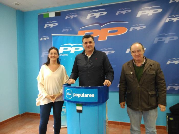 El PP presentará dos mociones para la mejora de las partidas para Coria procedentes de la Diputación