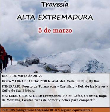 El Grupo Placentino de Montaña llevará a cabo este domingo la travesía «Alta Extremadura»