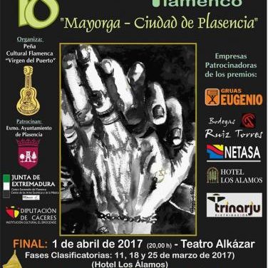 El concurso de Cante Flamenco Mayorga-Ciudad de Plasencia comenzará este sábado