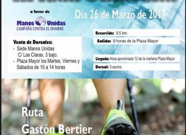 La III ruta senderista Gastón Bertier de Plasencia se celebrará el próximo día 26 a favor de Manos Unidas