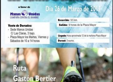 Plasencia acogerá este domingo la III ruta senderista Gastón Bertier a favor de Manos Unidas