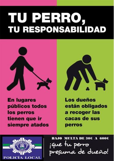 La Policía Local de Moraleja lanza una campaña sobre el cuidado de los perros en la vía pública