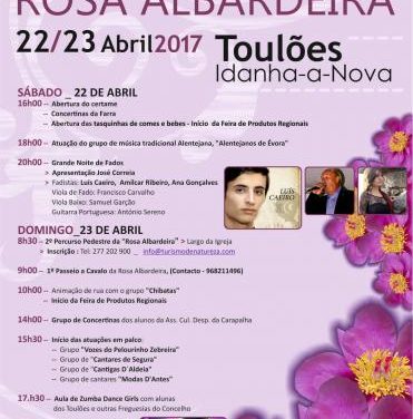 El municipio luso de Toulões celebrará los días 22 y 23 la II Feria de la Rosa Albardeira con música y naturaleza