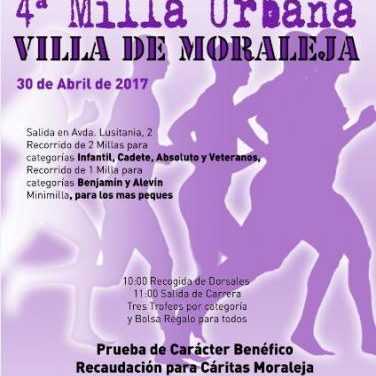 La IV Milla Urbana de Moraleja recaudará fondos para Cáritas Local el próximo día 30