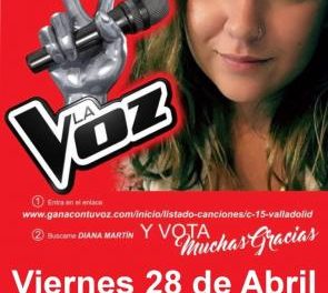 Coria pide el voto de los vecinos para que acepten a la joven Diana Martín en el casting de «Gana tu voz»