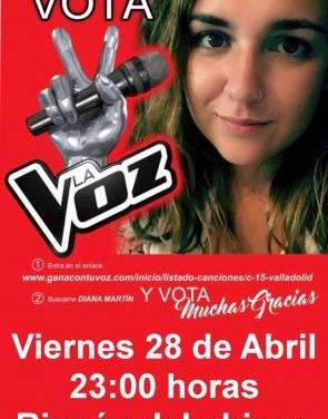 Coria pide el voto de los vecinos para que acepten a la joven Diana Martín en el casting de «Gana tu voz»