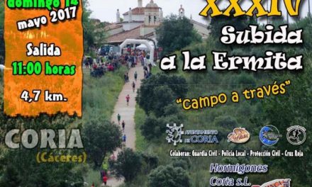 La XXXIV edición de la Subida a la Ermita «Campo a través» de Coria se celebrará este domingo