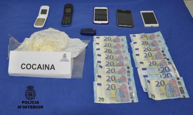 La Policía Nacional detiene a dos hombres tras intervenirles 163 gramos de cocaína en Almendralejo
