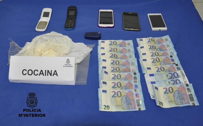 La Policía Nacional detiene a dos hombres tras intervenirles 163 gramos de cocaína en Almendralejo