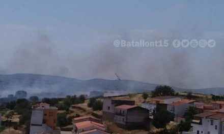 El municipio de Torrejoncillo registra este domingo tres incendios de pastos que ya están extinguidos