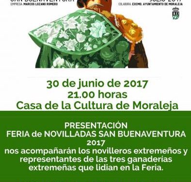El Ayuntamiento de Moraleja presenta este viernes la Feria de Novilladas de San Buenaventura