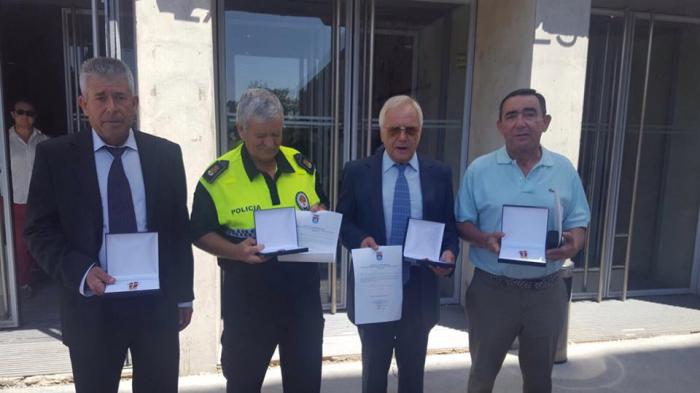 Cinco agentes de Moraleja reciben la Medalla a la Permanencia de la Policía Local de Extremadura