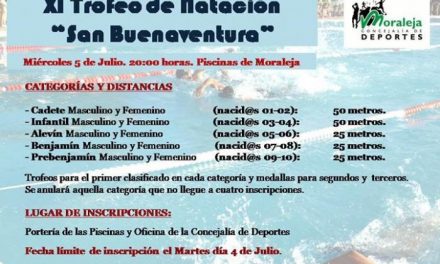 La Concejalía de Deportes de Moraleja celebrará torneos de pádel y natación durante este semana