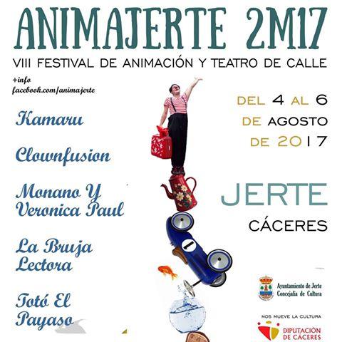 El VIII Festival de animación y teatro de calle “Animajerte” alegrará las calles de Jerte en el mes de agosto
