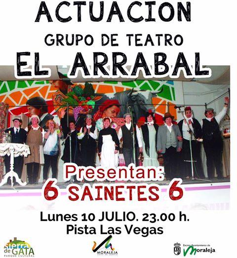 La actuación del grupo «El Arrabal», suspendida por la lluvia, se celebrará el próximo lunes en Moraleja