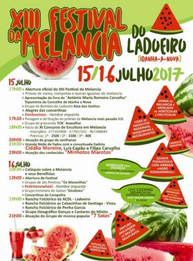 El municipio luso de Ladoeiro ultima los preparativos para celebrar los días 15 y 16 el XIII Festival de la Sandía